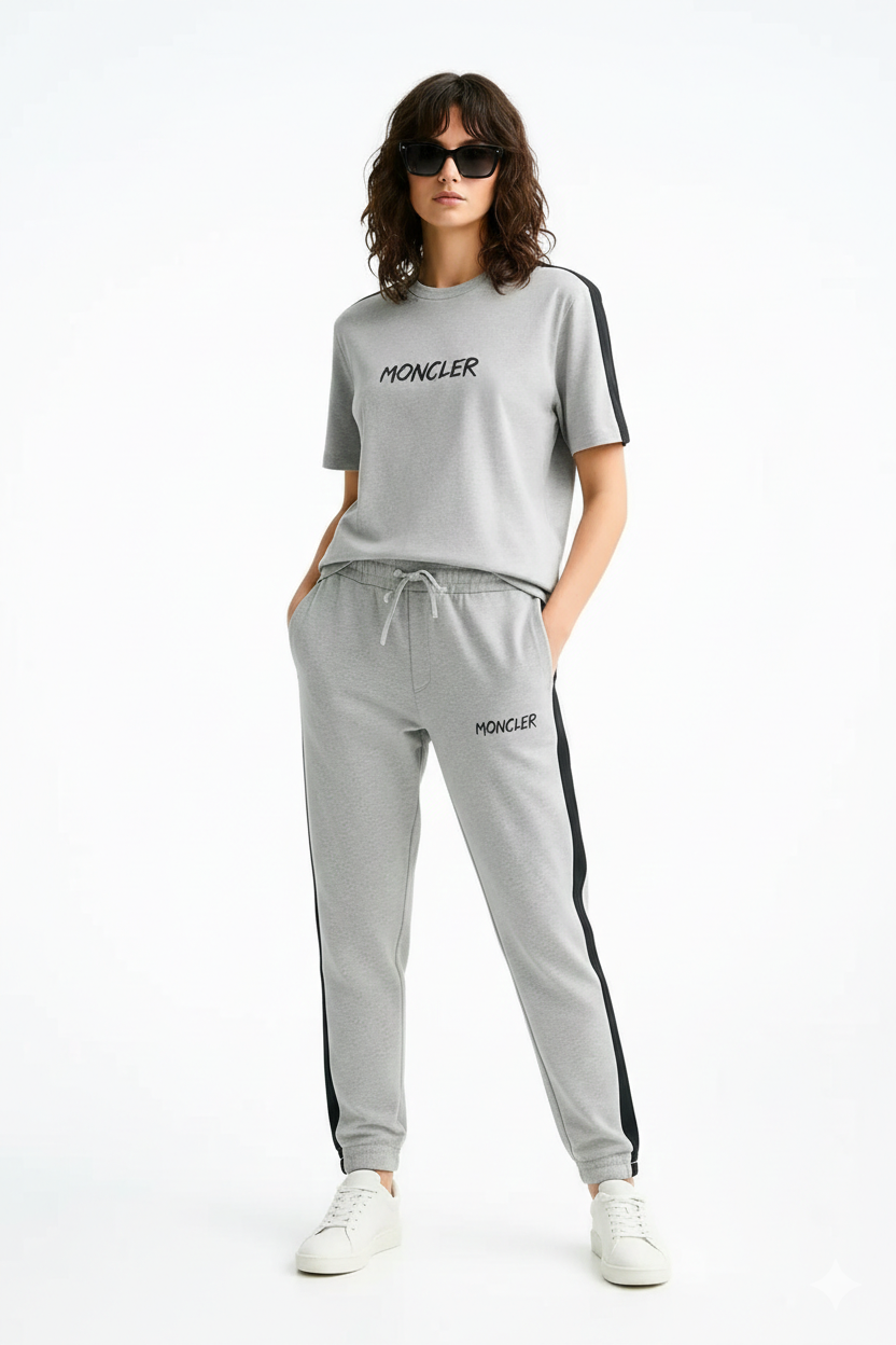 Ladies Signature Moncler Co-ord Set – Short Sleeve & Joggers | MH