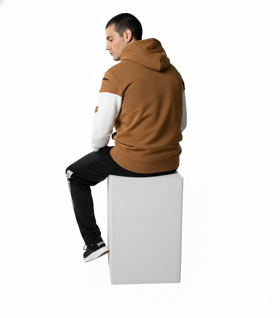 Men's Color-Block Hoodie and Jogger Set (Ance Studios Style)./MH