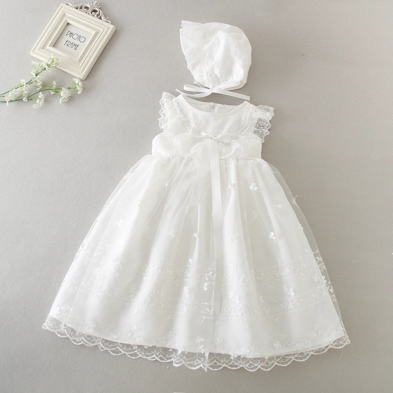 baby girl dresses embroidery pearl 1 year birthday dress wedding party christening baby girl clothes for 3-24 month