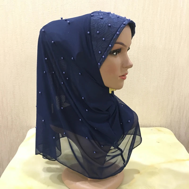 big girls adults soft net two layers muslim scarf islamic hijab.