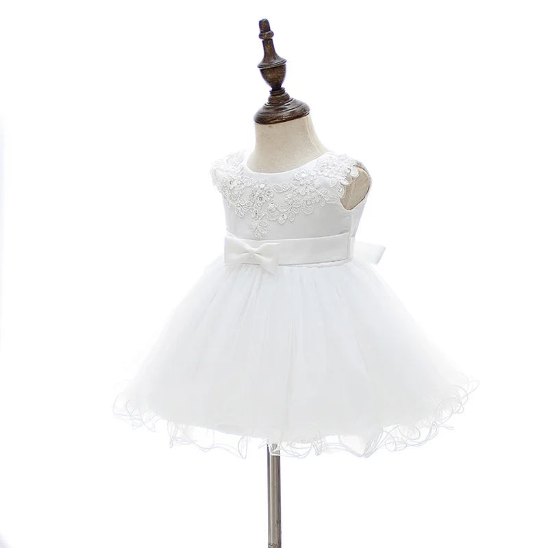 baby girl dresses embroidery pearl 1 year birthday dress wedding party christening baby girl clothes for 3-24 month