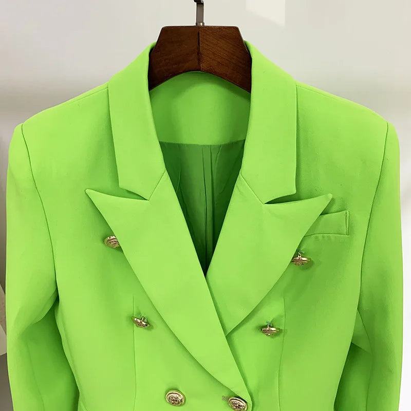 Green Blue Yellow Black White Blazer Women .