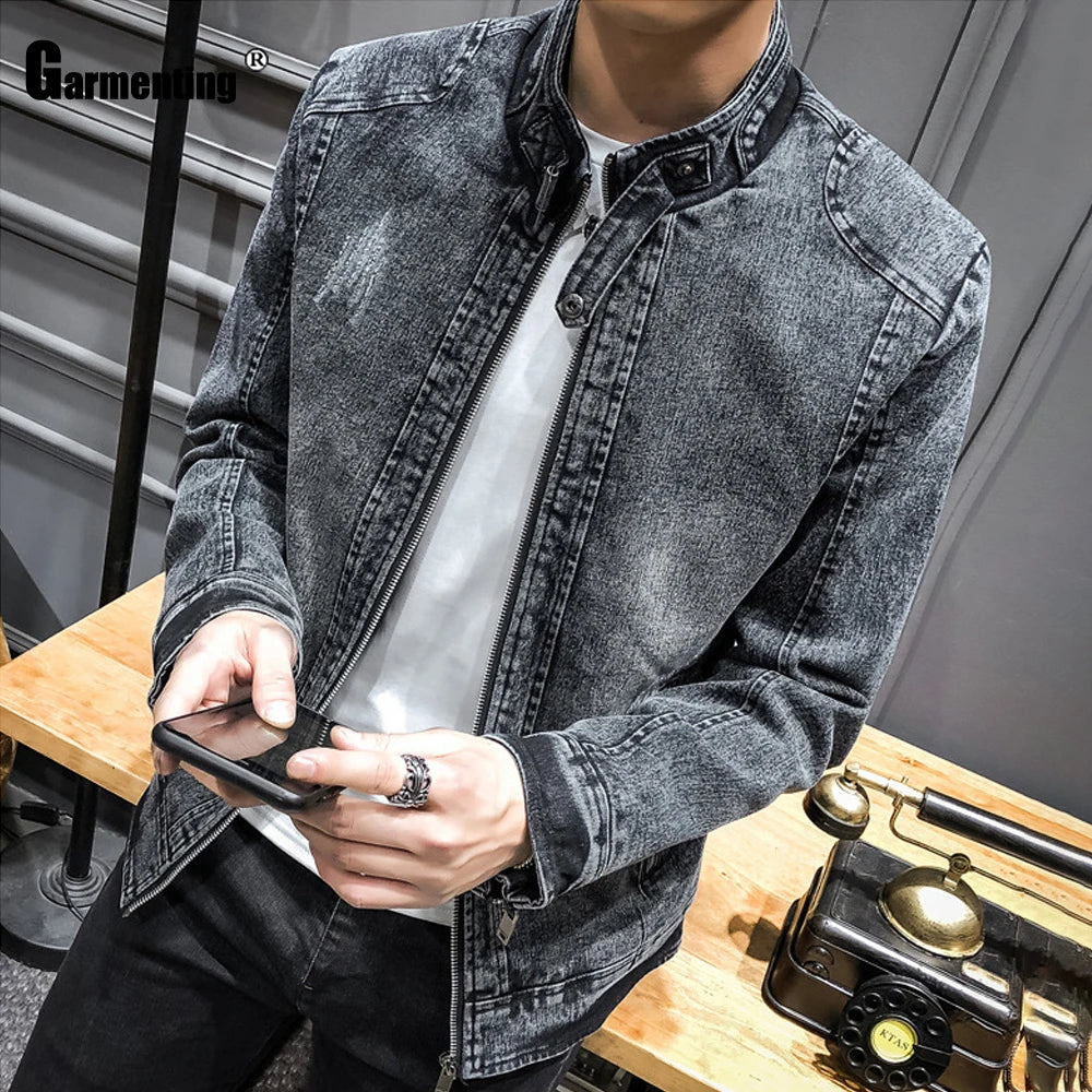 Garmenting Men Demin Jackets Trendy Winter.