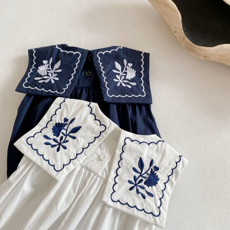 Summer Baby Girls Romper Cotton Linen Bodysuit Infant .