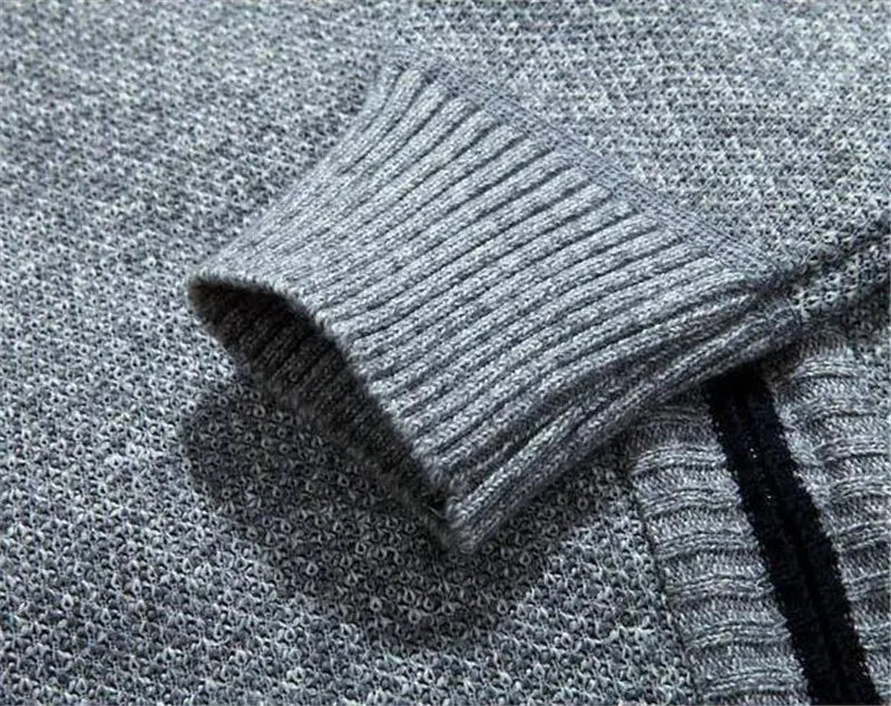 Men Warm Thick Velvet Sweaters Mens Pullovers Zipper .