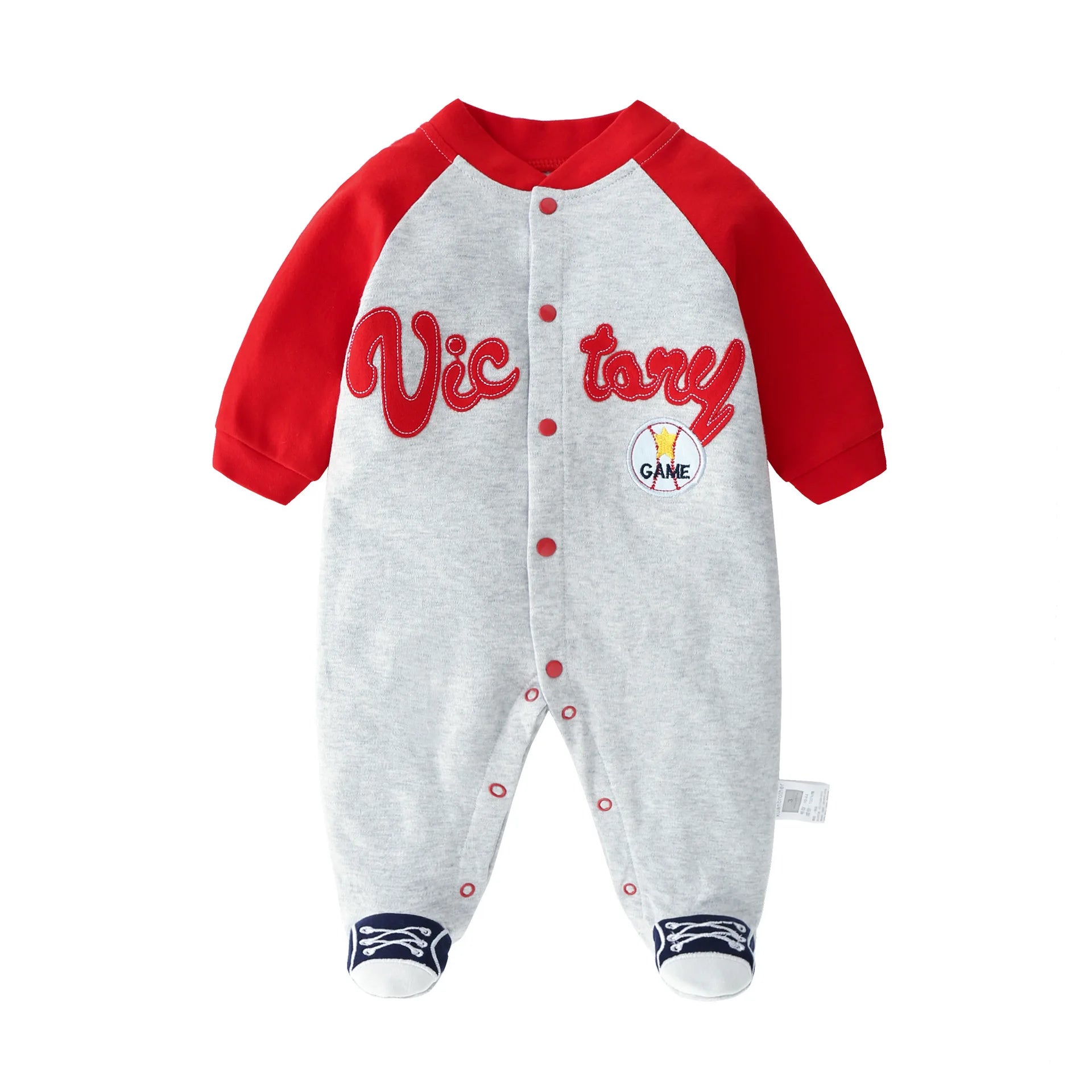 Baby clothes newborn coverall infants boys clothes baseball sport style.
