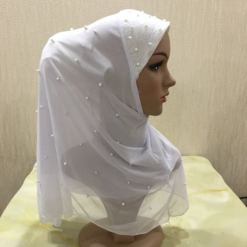big girls adults soft net two layers muslim scarf islamic hijab.
