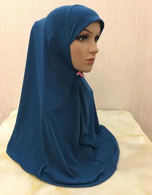 H062 great size pray hijab 70*70cm muslim amira hijab plain pull on islamic scarf head wrap headband
