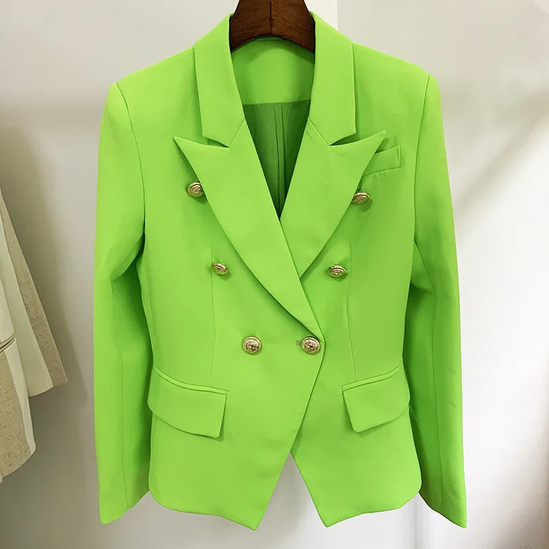 Green Blue Yellow Black White Blazer Women .
