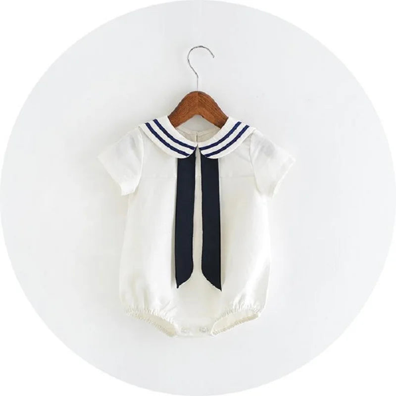 Summer Baby Girls Romper Cotton Linen Bodysuit Infant .