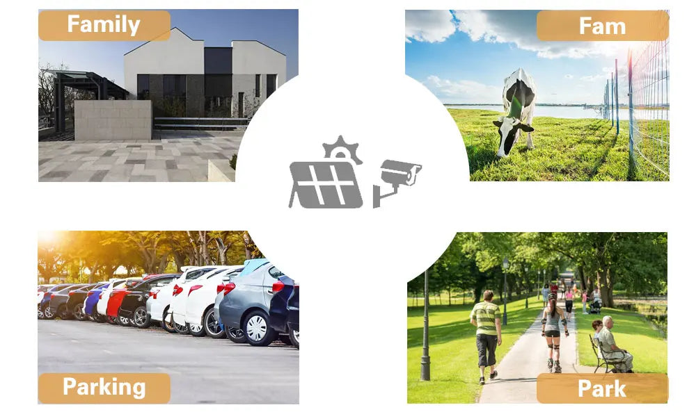 4K 8MP Dual Lens WIFI Solar Pane Camera Outdoor 10X Optical Zoom .