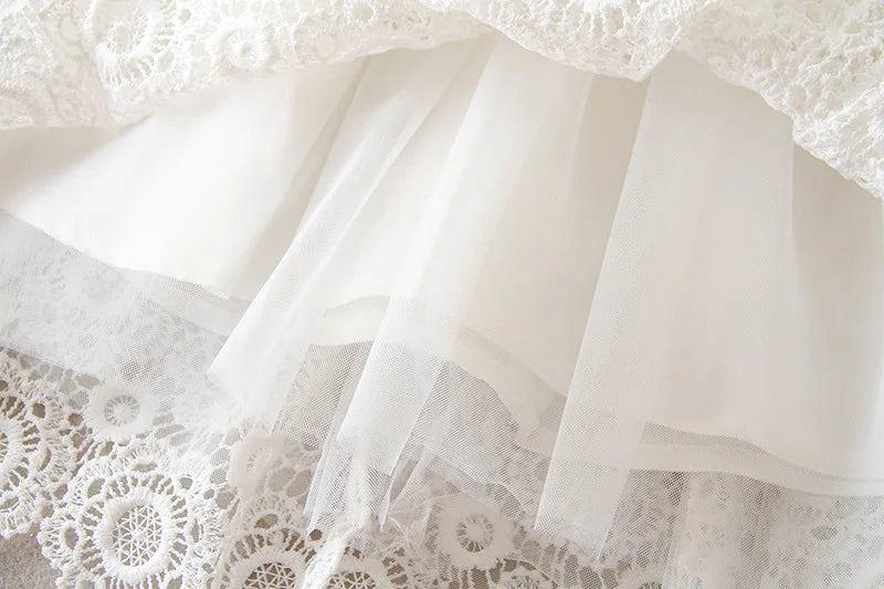 baby girl dresses embroidery pearl 1 year birthday dress wedding party christening baby girl clothes for 3-24 month