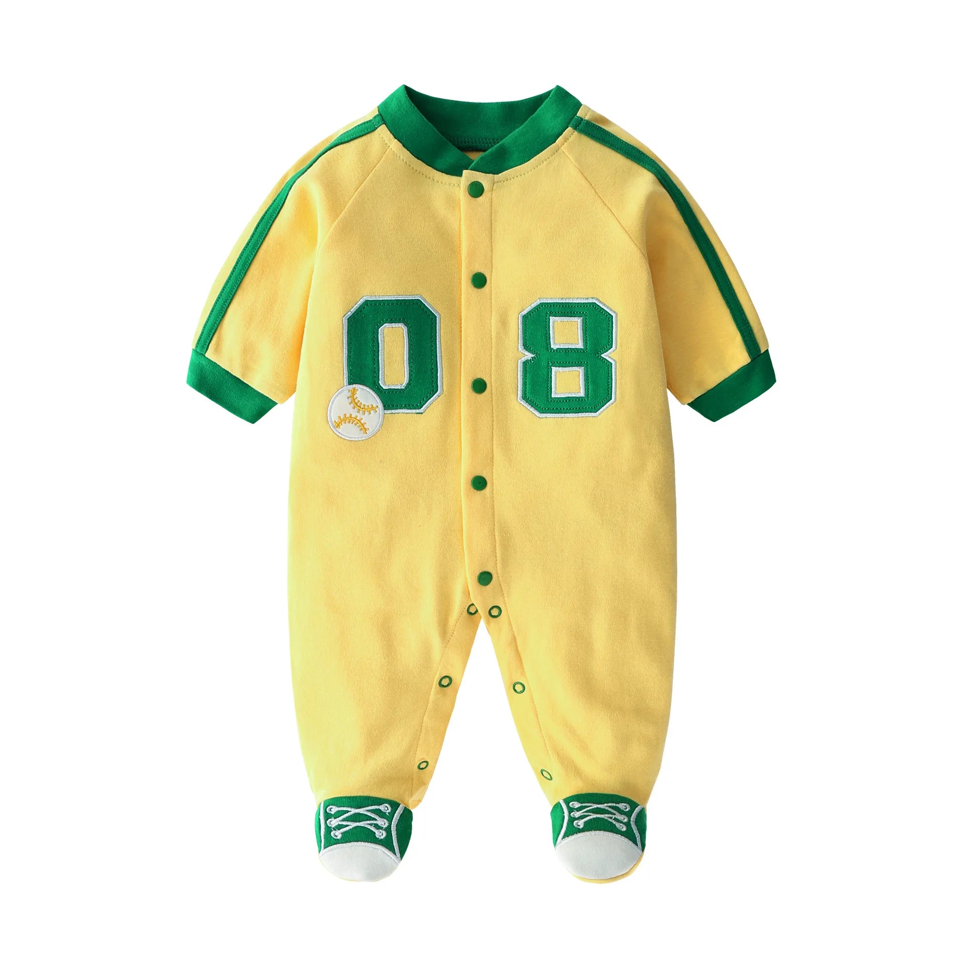 Baby clothes newborn coverall infants boys clothes baseball sport style.
