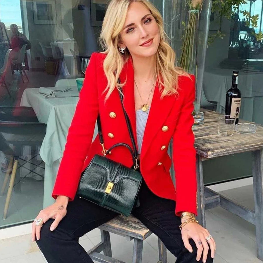 Green Blue Yellow Black White Blazer Women .