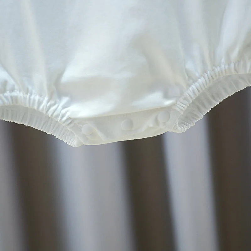 Summer Baby Girls Romper Cotton Linen Bodysuit Infant .