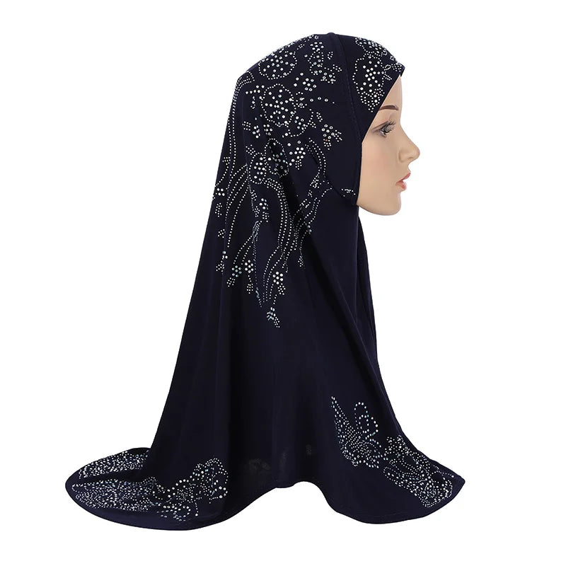 Adults or big gilrs good size muslim hijab scarf with rhinestones islamic .