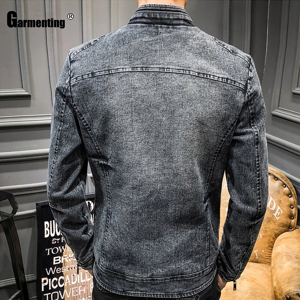 Garmenting Men Demin Jackets Trendy Winter.