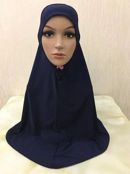 H062 great size pray hijab 70*70cm muslim amira hijab plain pull on islamic scarf head wrap headband