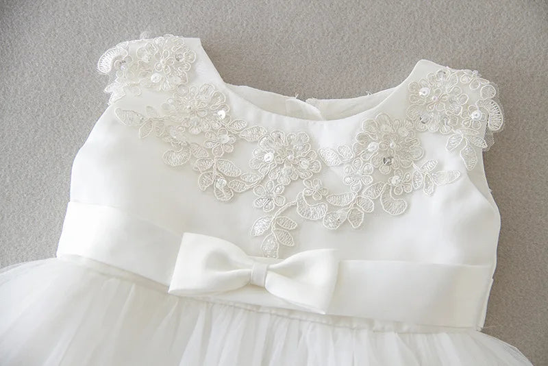 baby girl dresses embroidery pearl 1 year birthday dress wedding party christening baby girl clothes for 3-24 month