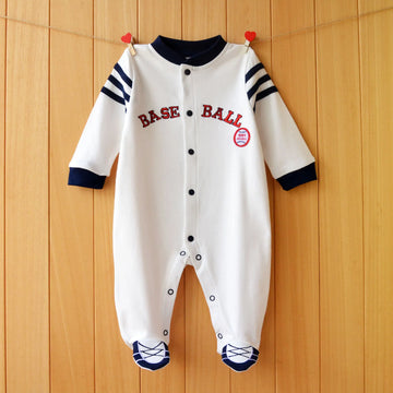Baby clothes newborn coverall infants boys clothes baseball sport style.