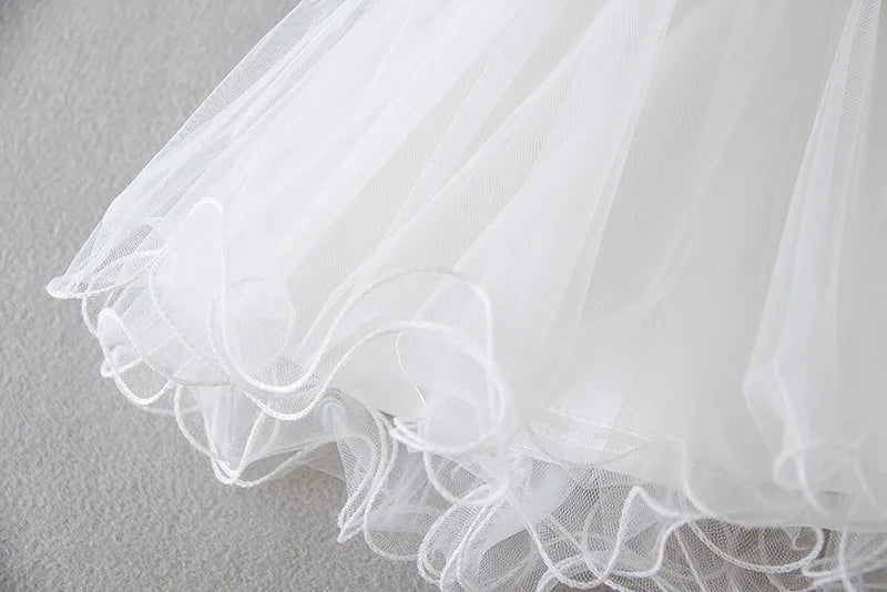 baby girl dresses embroidery pearl 1 year birthday dress wedding party christening baby girl clothes for 3-24 month