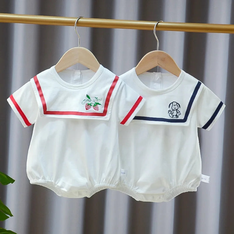 Summer Baby Girls Romper Cotton Linen Bodysuit Infant .