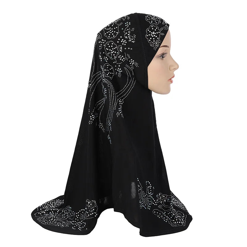 Adults or big gilrs good size muslim hijab scarf with rhinestones islamic .