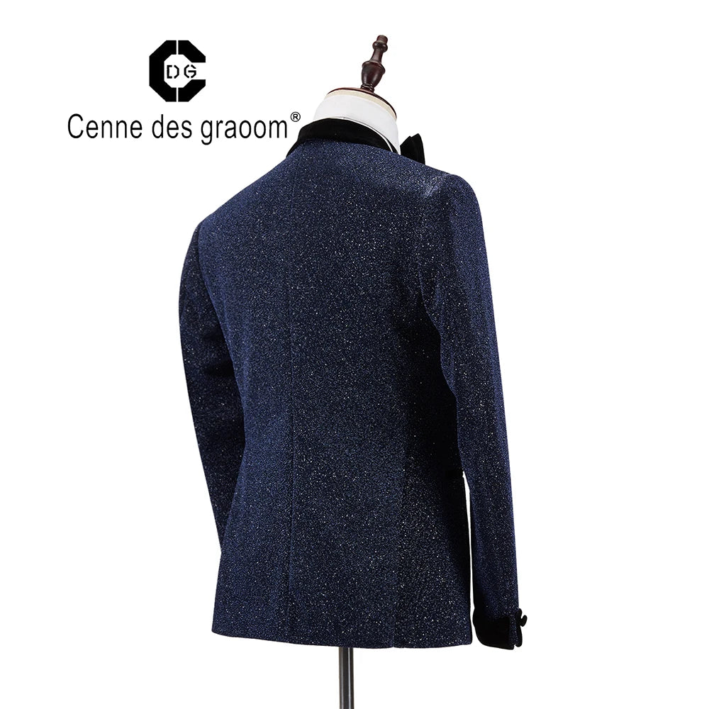 Cenne Des Graoom New Men Suit Tuxedo 2 Pieces Double Breasted .