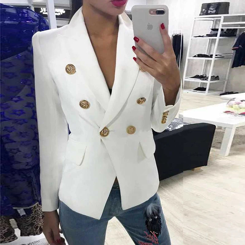 Green Blue Yellow Black White Blazer Women .