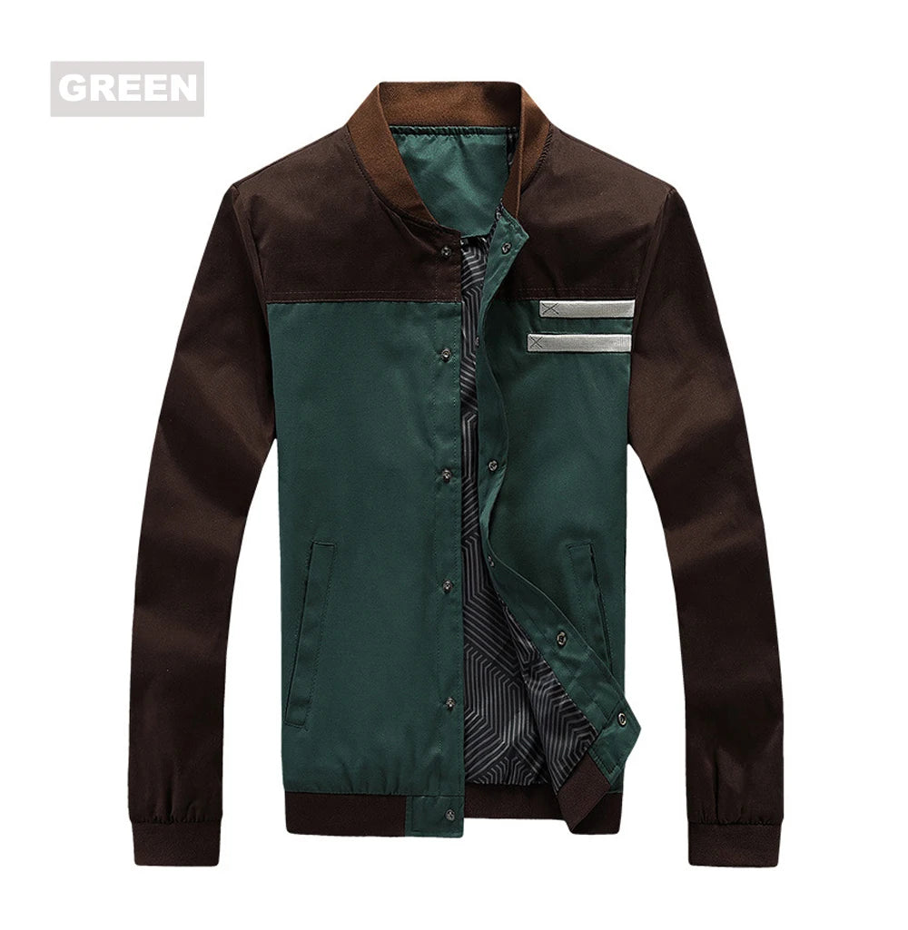 DIMUSI Autumn Mens Bomber Jacket Fashion Male ,