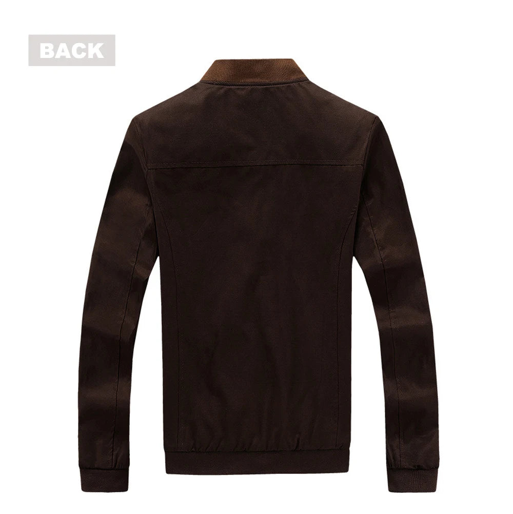 DIMUSI Autumn Mens Bomber Jacket Fashion Male ,