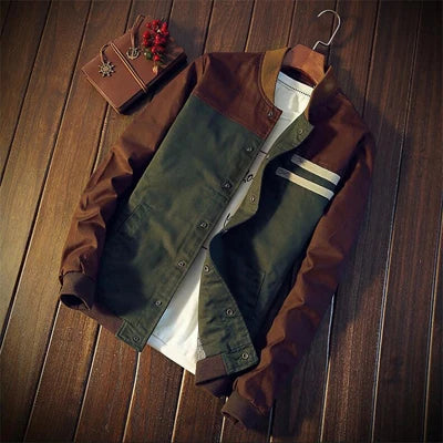 DIMUSI Autumn Mens Bomber Jacket Fashion Male ,