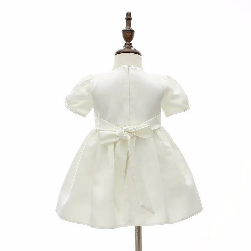 baby girl dresses embroidery pearl 1 year birthday dress wedding party christening baby girl clothes for 3-24 month