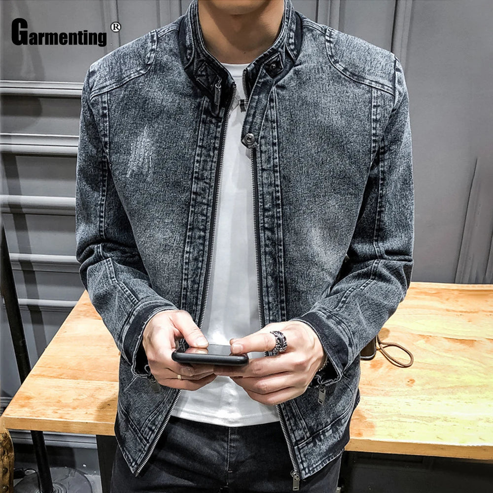 Garmenting Men Demin Jackets Trendy Winter.