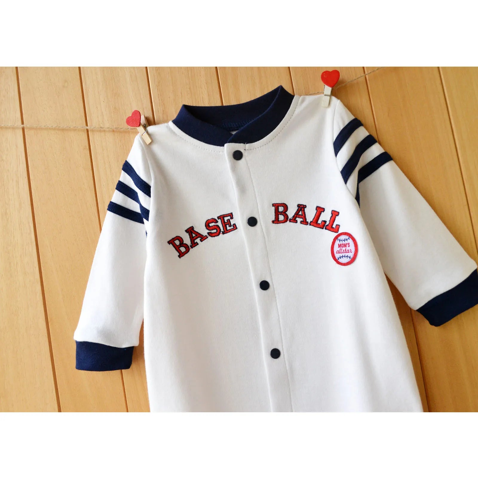 Baby clothes newborn coverall infants boys clothes baseball sport style.