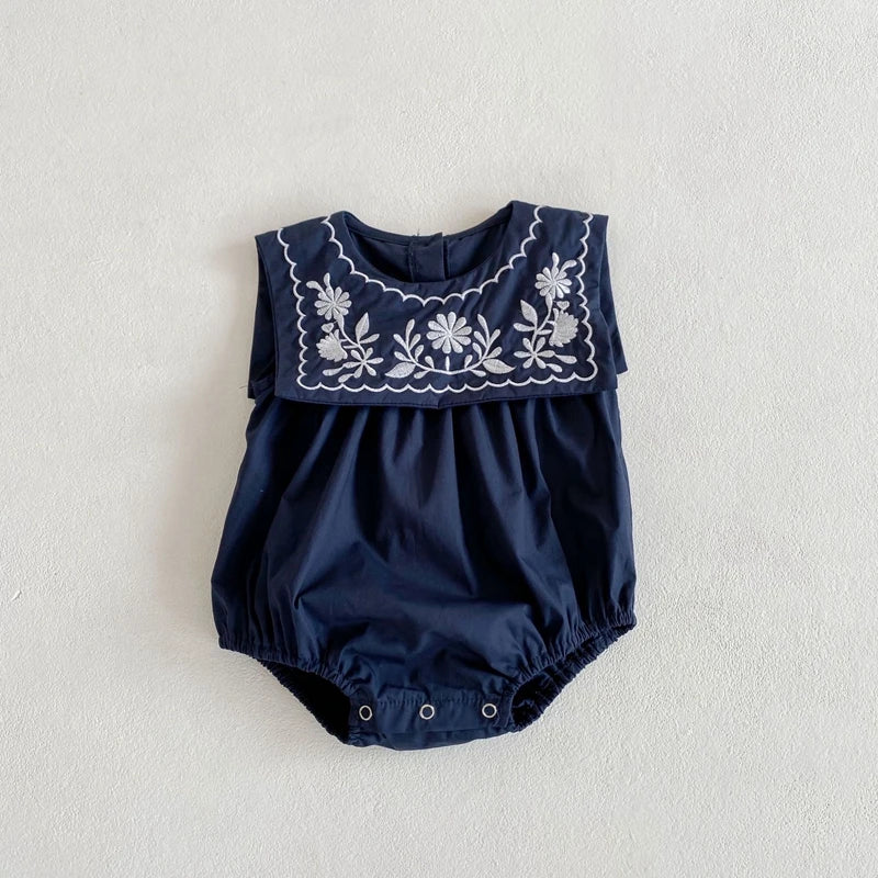 Summer Baby Girls Romper Cotton Linen Bodysuit Infant .