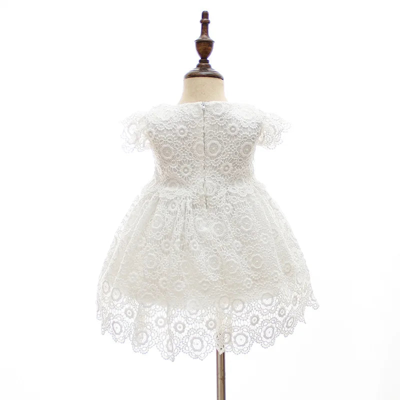 baby girl dresses embroidery pearl 1 year birthday dress wedding party christening baby girl clothes for 3-24 month