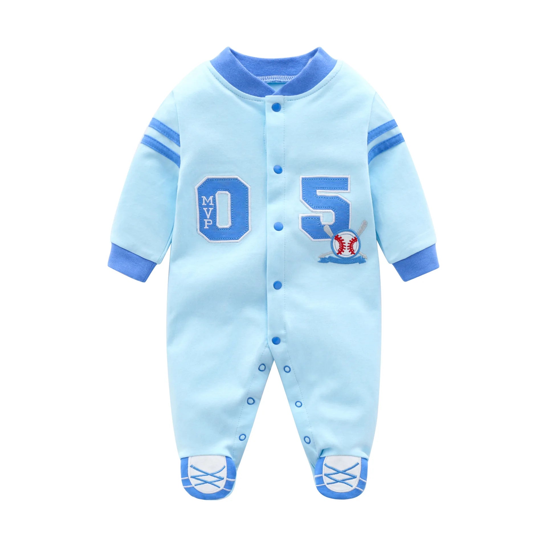 Baby clothes newborn coverall infants boys clothes baseball sport style.