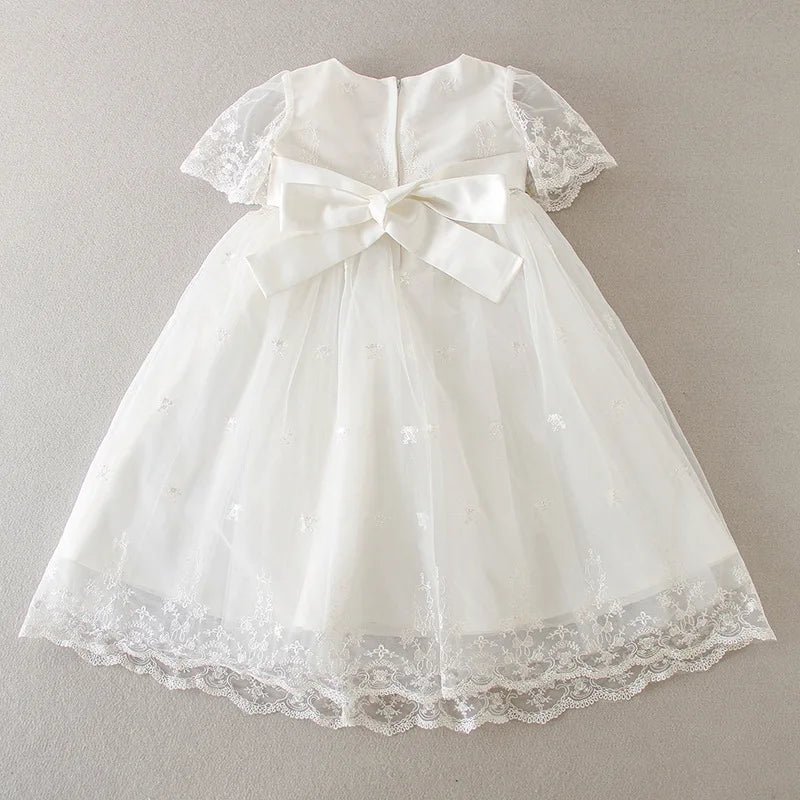 baby girl dresses embroidery pearl 1 year birthday dress wedding party christening baby girl clothes for 3-24 month