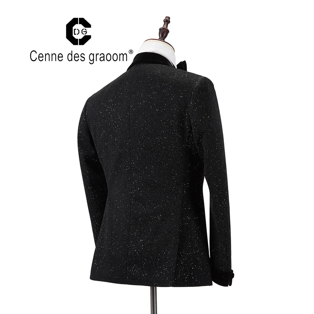 Cenne Des Graoom New Men Suit Tuxedo 2 Pieces Double Breasted .