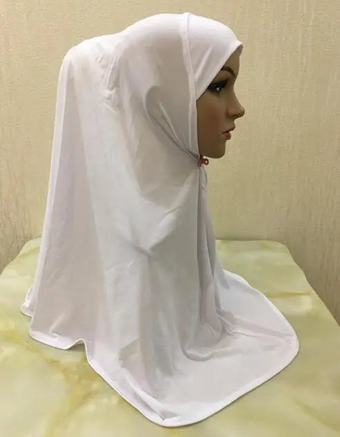 H062 great size pray hijab 70*70cm muslim amira hijab plain pull on islamic scarf head wrap headband