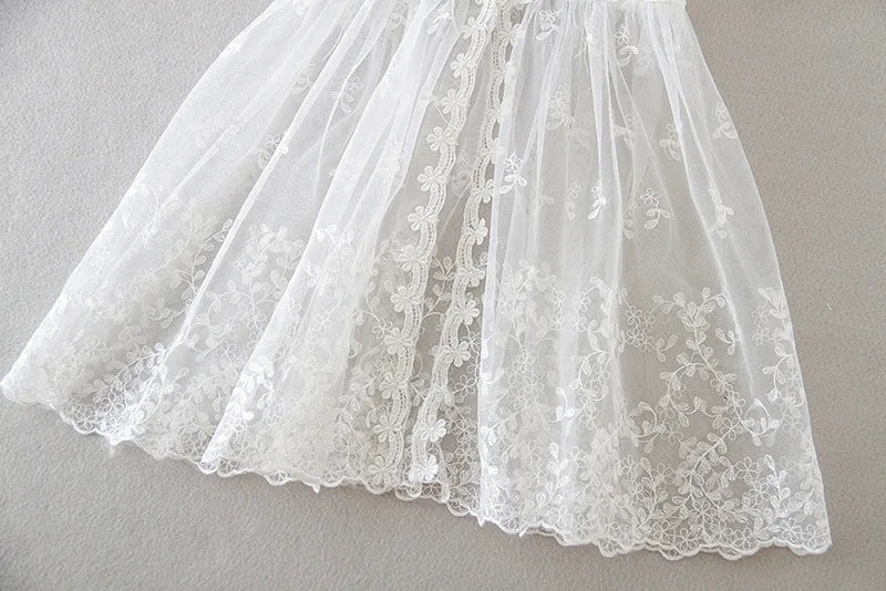 baby girl dresses embroidery pearl 1 year birthday dress wedding party christening baby girl clothes for 3-24 month