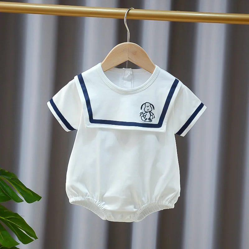 Summer Baby Girls Romper Cotton Linen Bodysuit Infant .