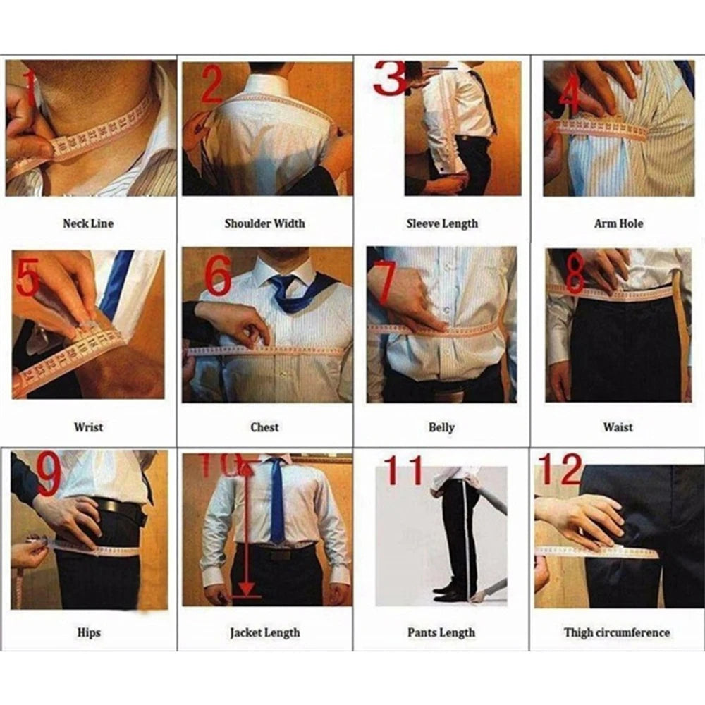 Double Breasted Blazer Formal Business 3 Piece Sets Wedding Groom .