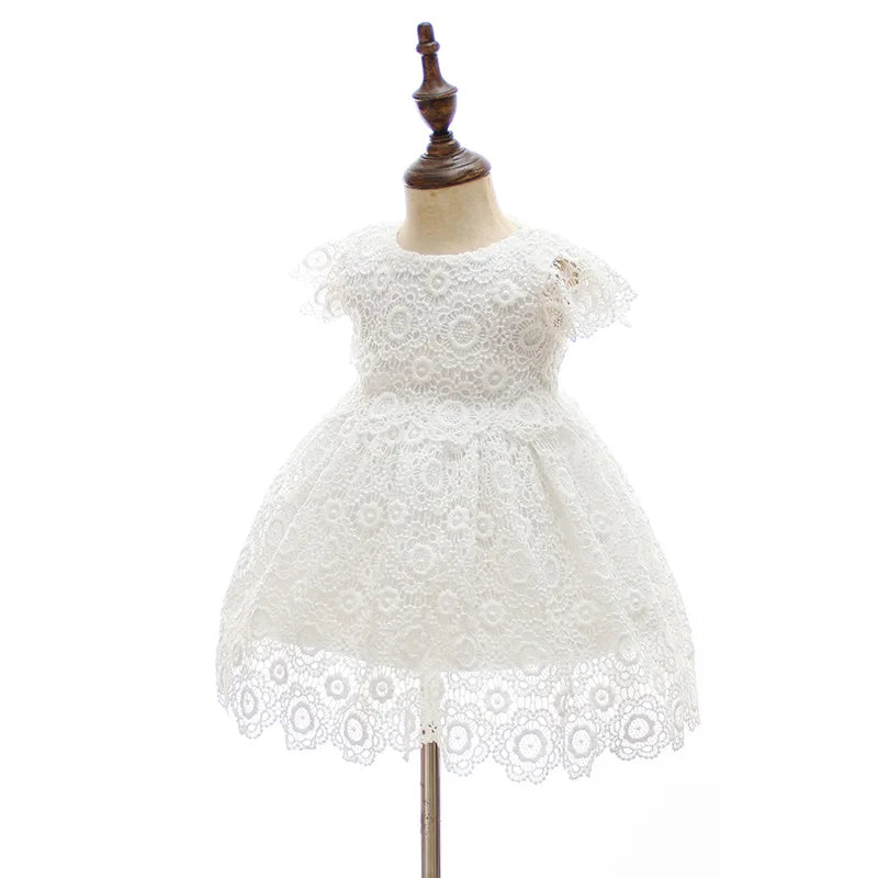 baby girl dresses embroidery pearl 1 year birthday dress wedding party christening baby girl clothes for 3-24 month