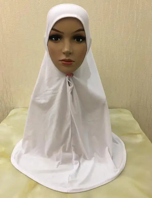 H062 great size pray hijab 70*70cm muslim amira hijab plain pull on islamic scarf head wrap headband