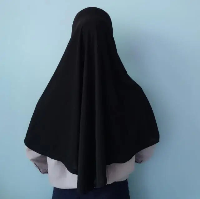 H062 great size pray hijab 70*70cm muslim amira hijab plain pull on islamic scarf head wrap headband
