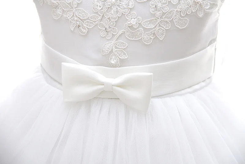 baby girl dresses embroidery pearl 1 year birthday dress wedding party christening baby girl clothes for 3-24 month