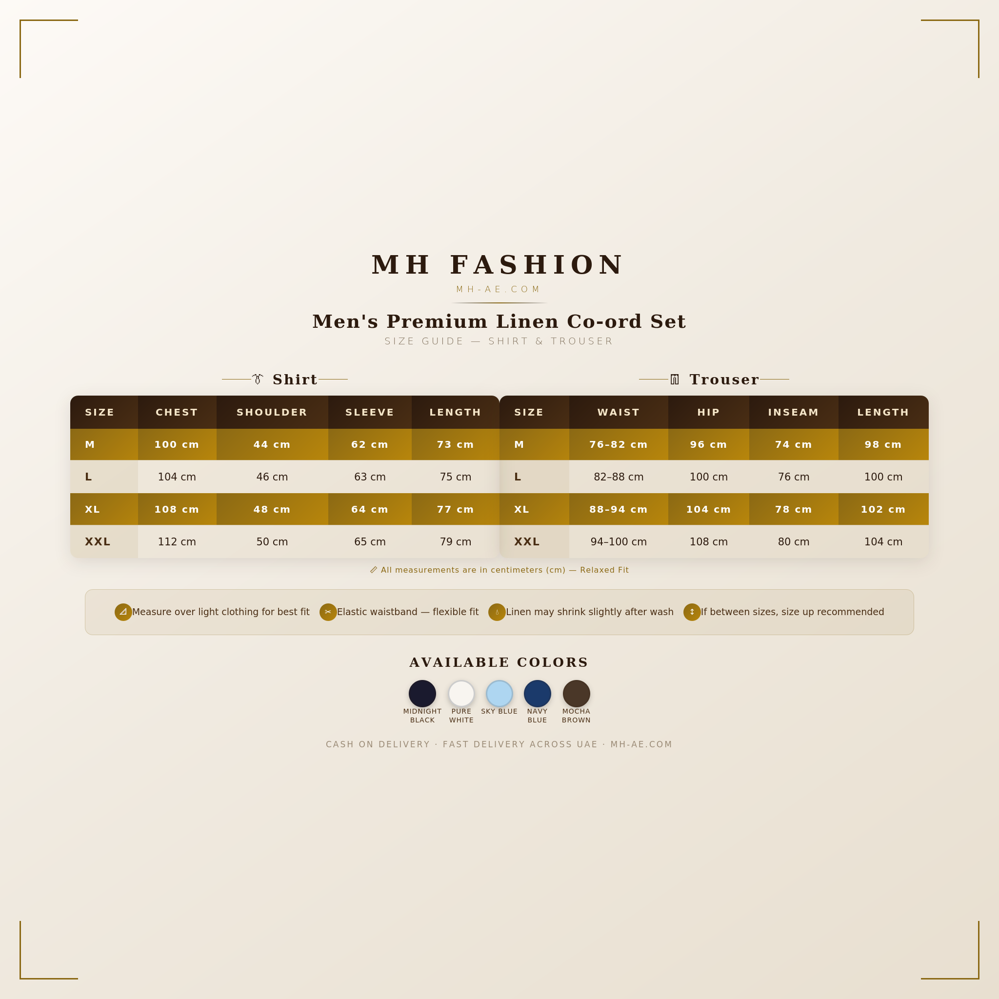 Men’s Premium Linen Co-ord Set | Matching Shirt & Trouser | Casual Summer Suit | 5 Colors | M–XXL | MH