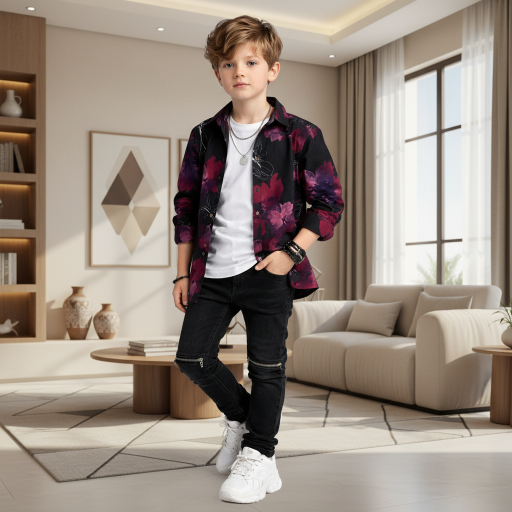 Boys' Slim Fit Distressed Jeans – Premium Stretch Denim (Sizes 3-14 Years) | MH